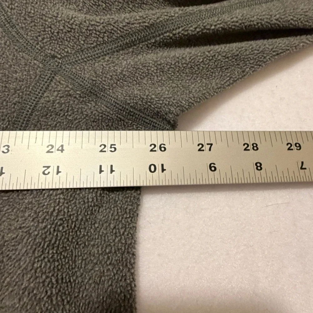 The North Face Mens XL Fleece 1/4 Zip Pullover Gray Chest Pocket - Picture 8 of 10
